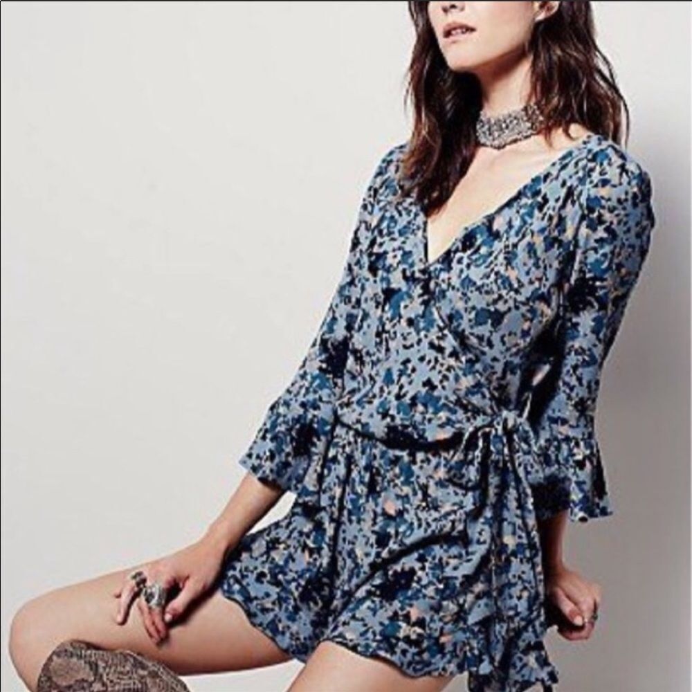 Free People All the Right Ruffles Romper